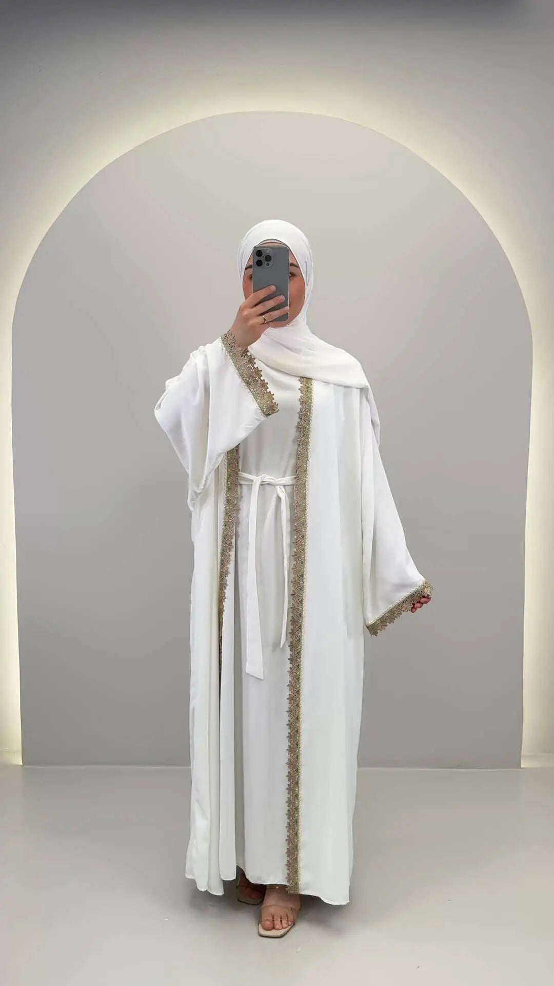 Lima Abaya Set White