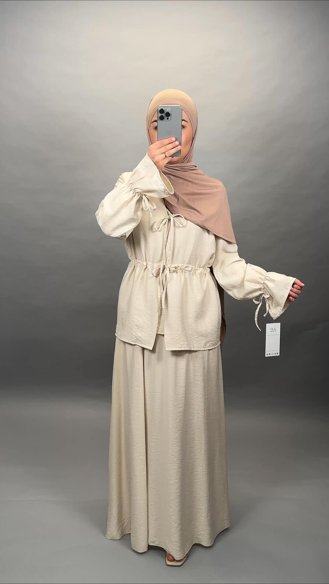 Asliya Dreiteiler Beige