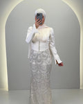 Beys Abendkleid Cremeweiß