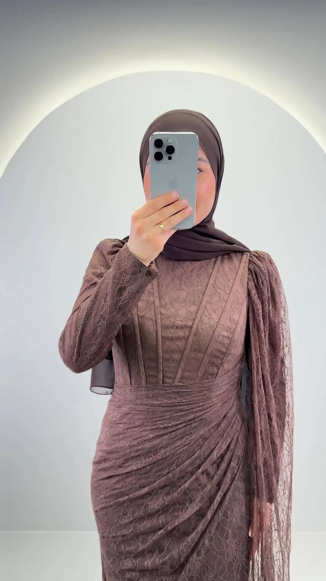 Emiya Abendkleid Braun