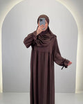 Mila Abaya Set mit Khimar Braun
