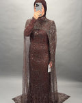 Milea Abendkleid Braun