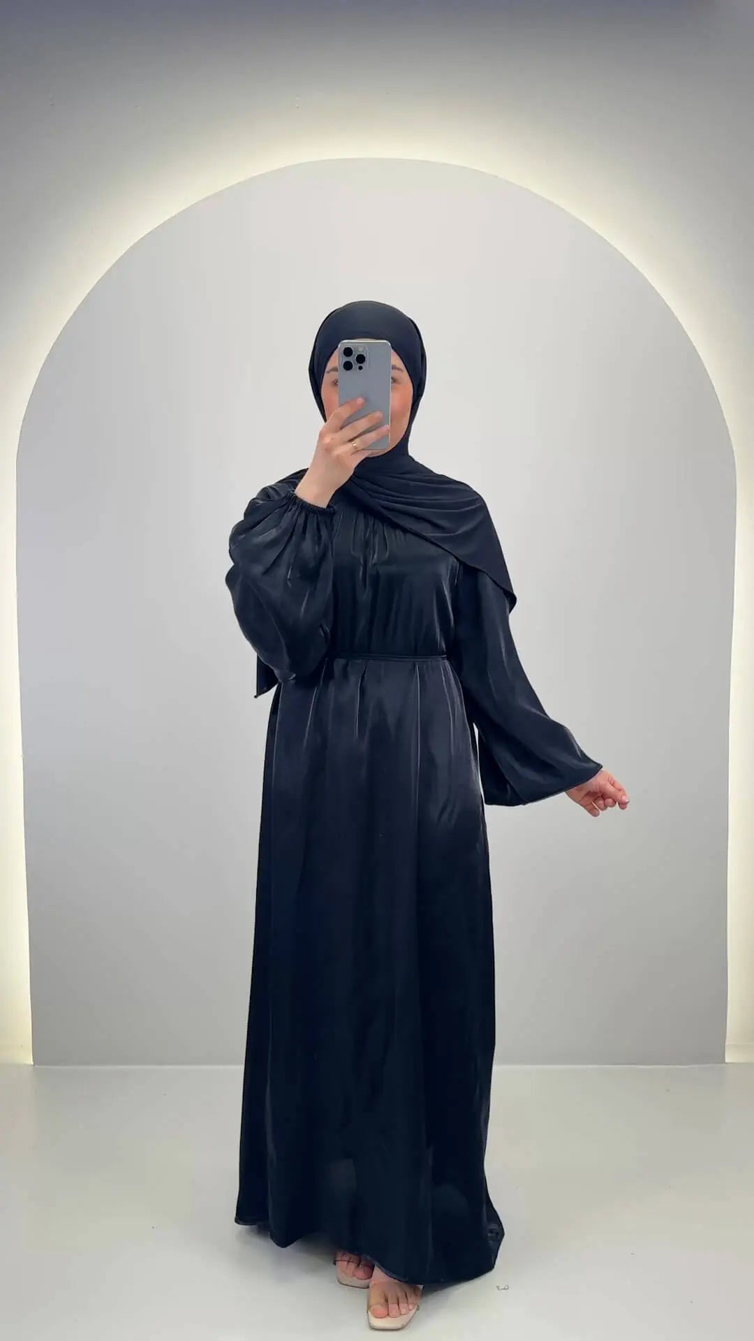 Simla Abaya Schwarz