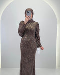 Esmiya Evening dress Brown