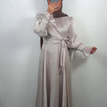 Aren Abendkleid Beige