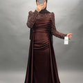 Arzu evening dress brown