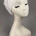 Bonnet with seam + Topuz white