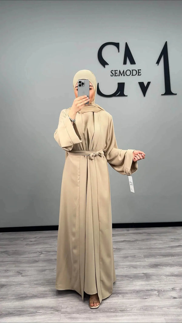 Classic Abaya Beige 2Teilig - Semode