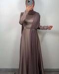 Fidela evening dress taupe