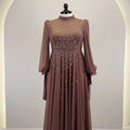 Rima Abendkleid Taupe