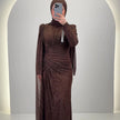 Asell Abendkleid Braun