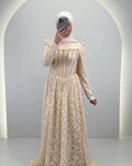 Mina Abendkleid Beige