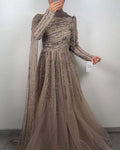 Narin Exclusive Evening Dress Taupe