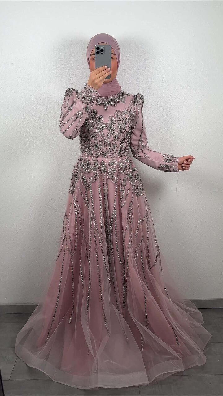 Robe De Soirée Exclusive Princesse Rose