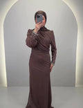 Rozan Evening dress Brown