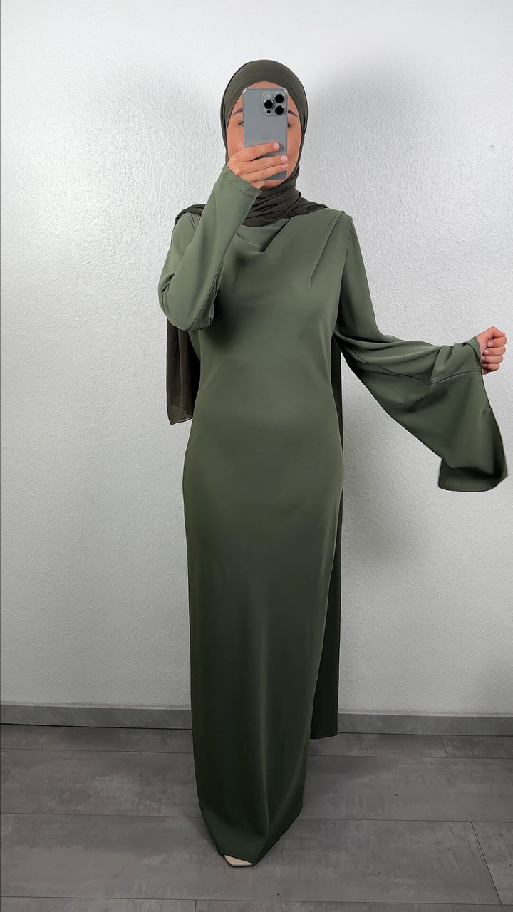 Tina evening dress khaki