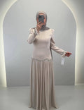 Yagmur Abendkleid Beige