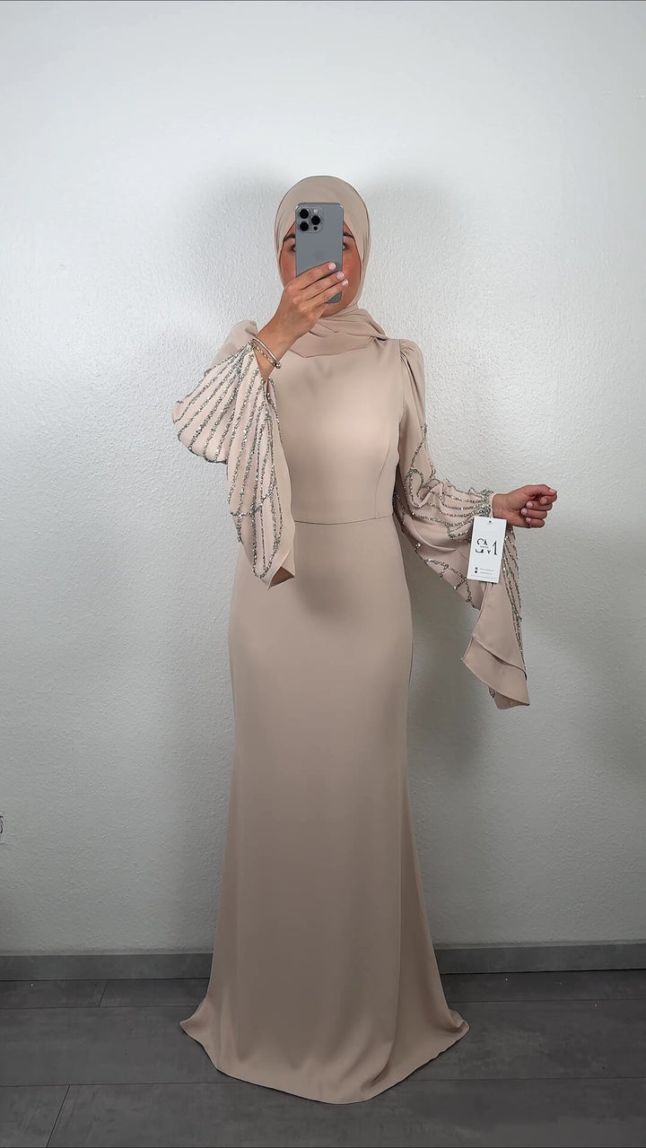 Alev Abendkleid Beige