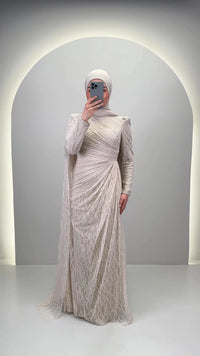 Mireya Abendkleid Beige