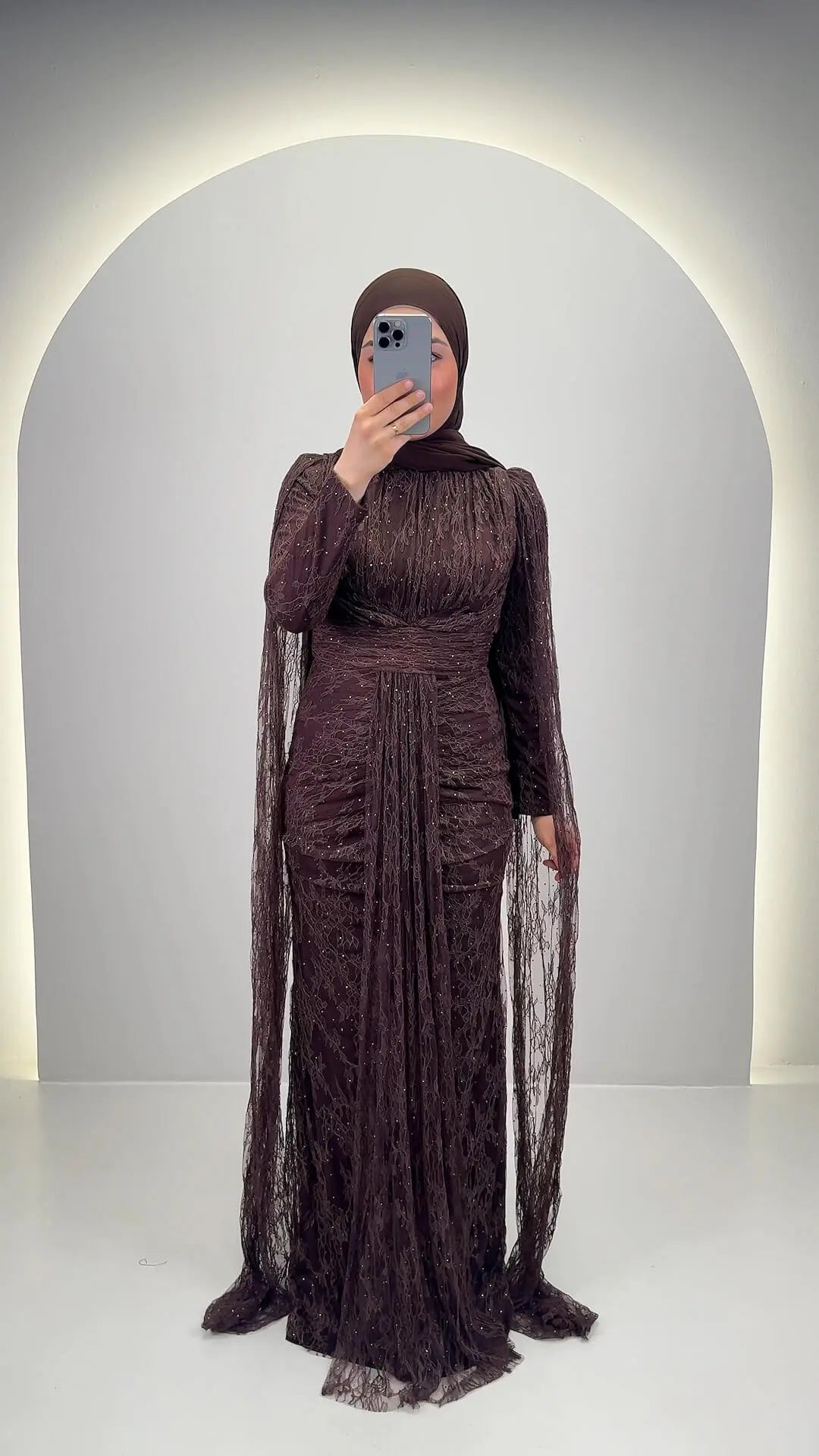 Nirama Abendkleid Braun