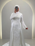 Azmia Wedding dress with Hijab