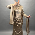 Ceyda Abendkleid Gold