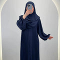 Hifaya Abaya Set mit Khimar Dunkelblau