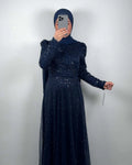 Asya evening dress dark blue