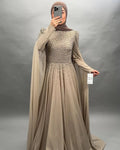 Hifa Exclusive Evening Dress Taupe