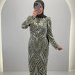 Huda Abendkleid Grün