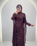 <tc>L</tc>eyla evening dress brown