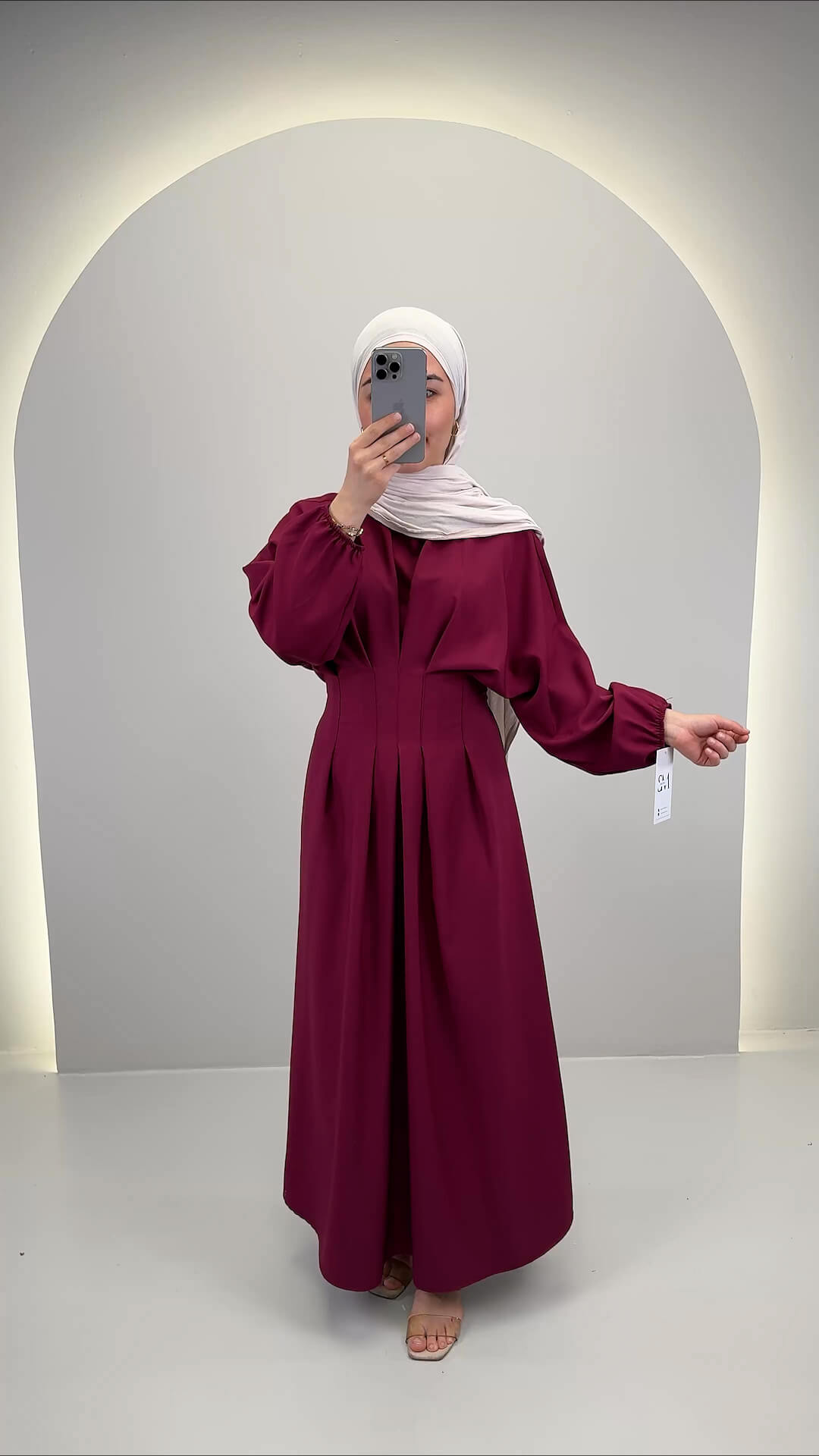 Loya Kleid Weinrot