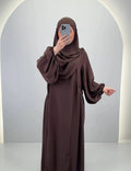 Misa Abaya Set mit Khimar Braun