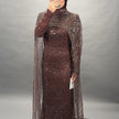 Milea Abendkleid Braun