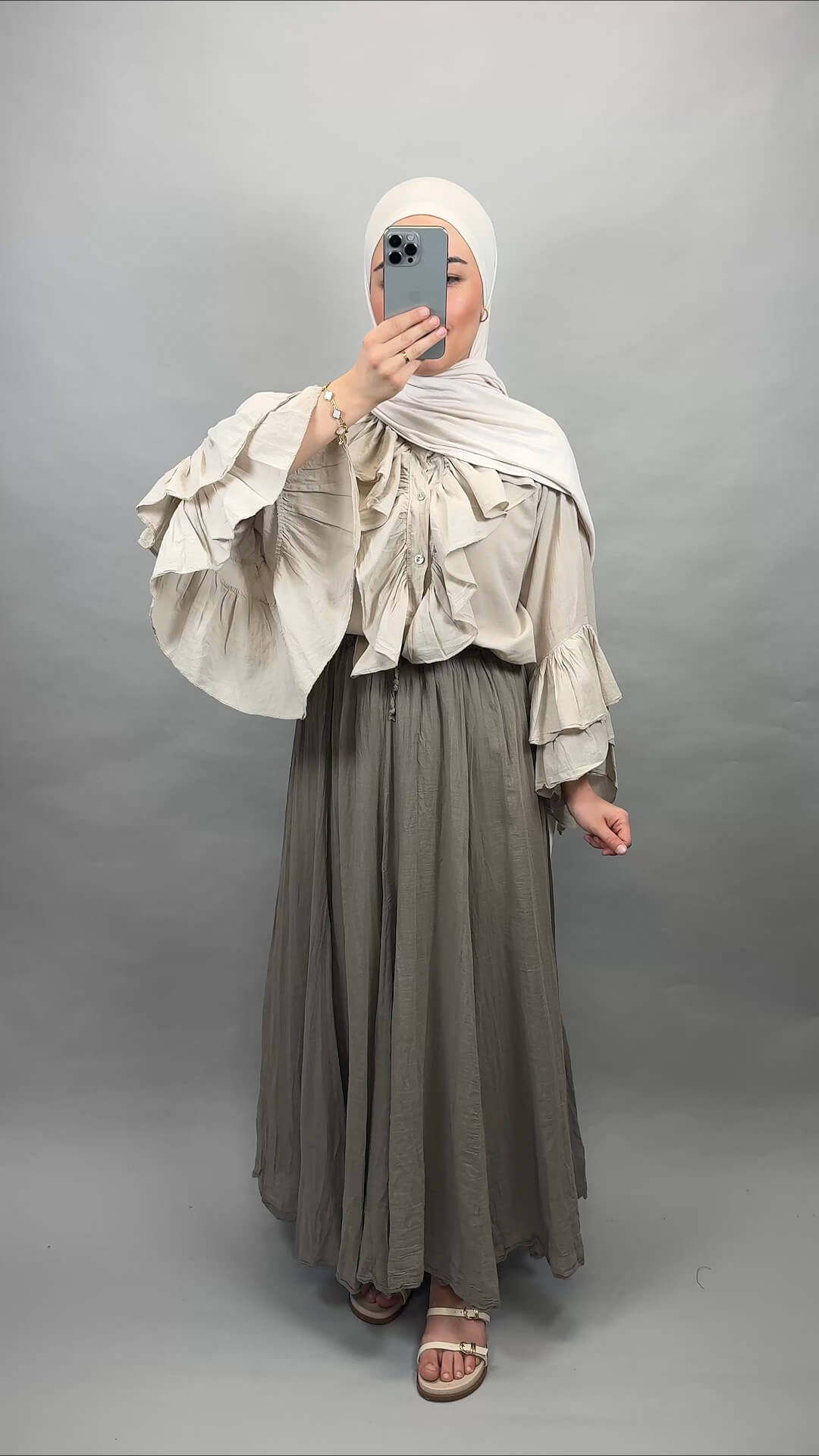 Mileya Oberteil Beige