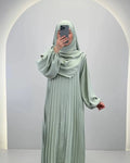 Hifaya Abaya Takım ve Khimar Mint