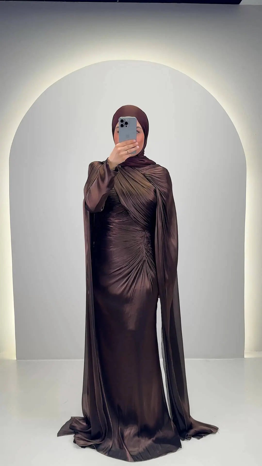 Emira Abendkleid Braun