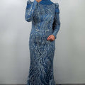 Nalina evening dress blue