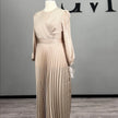 Ponti Abendkleid Beige