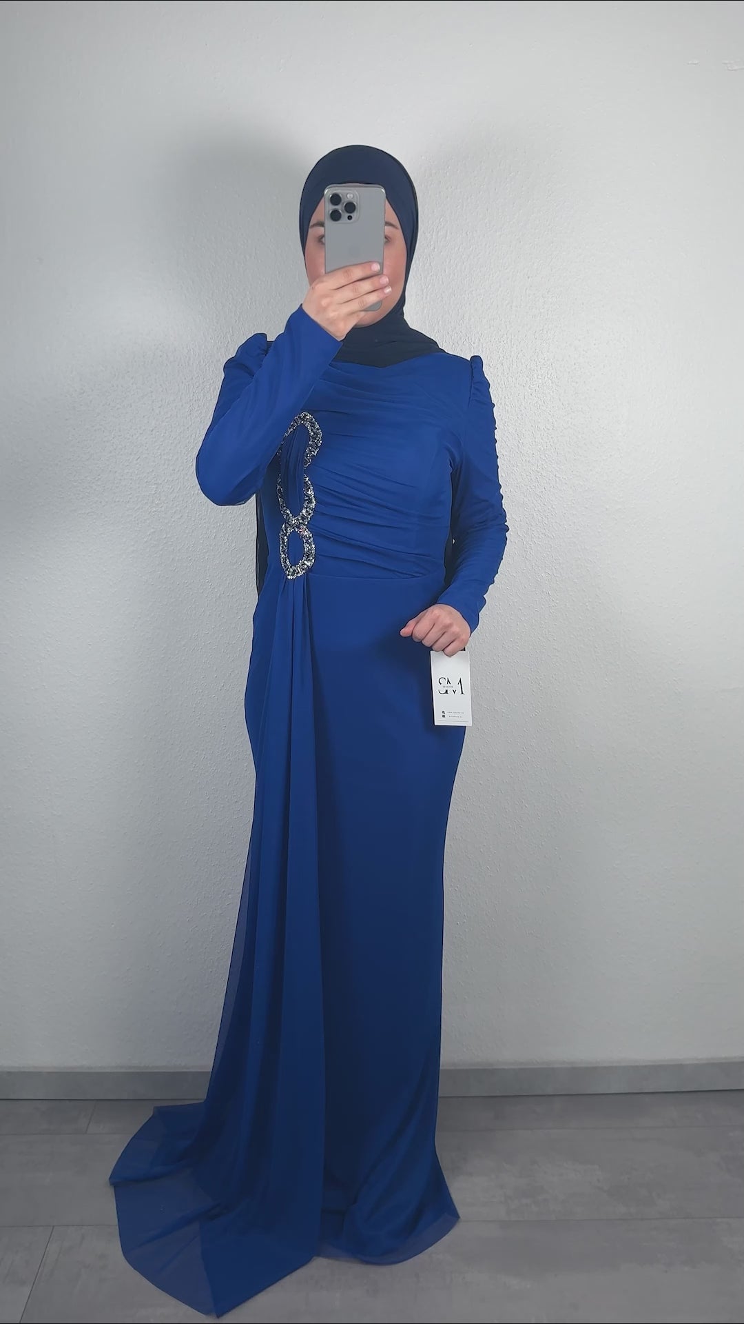 Melika evening dress blue