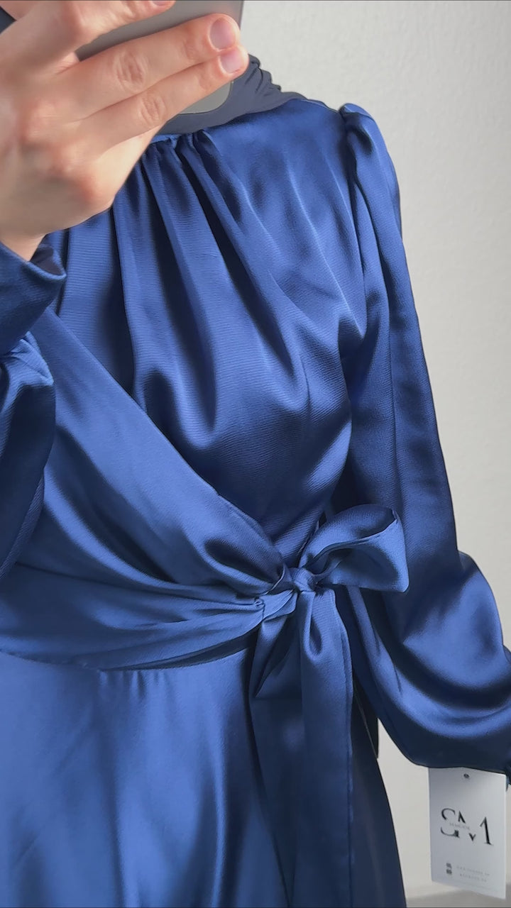 Robe de soirée Quba bleu foncé