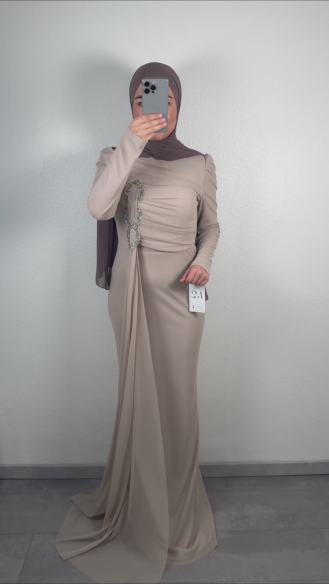 Melika Abendkleid Beige