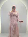 Meslina evening dress pink