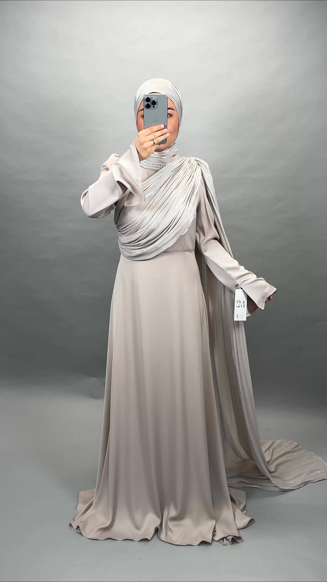 Sadem Abendkleid Beige