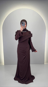 Sanya Abendkleid Braun