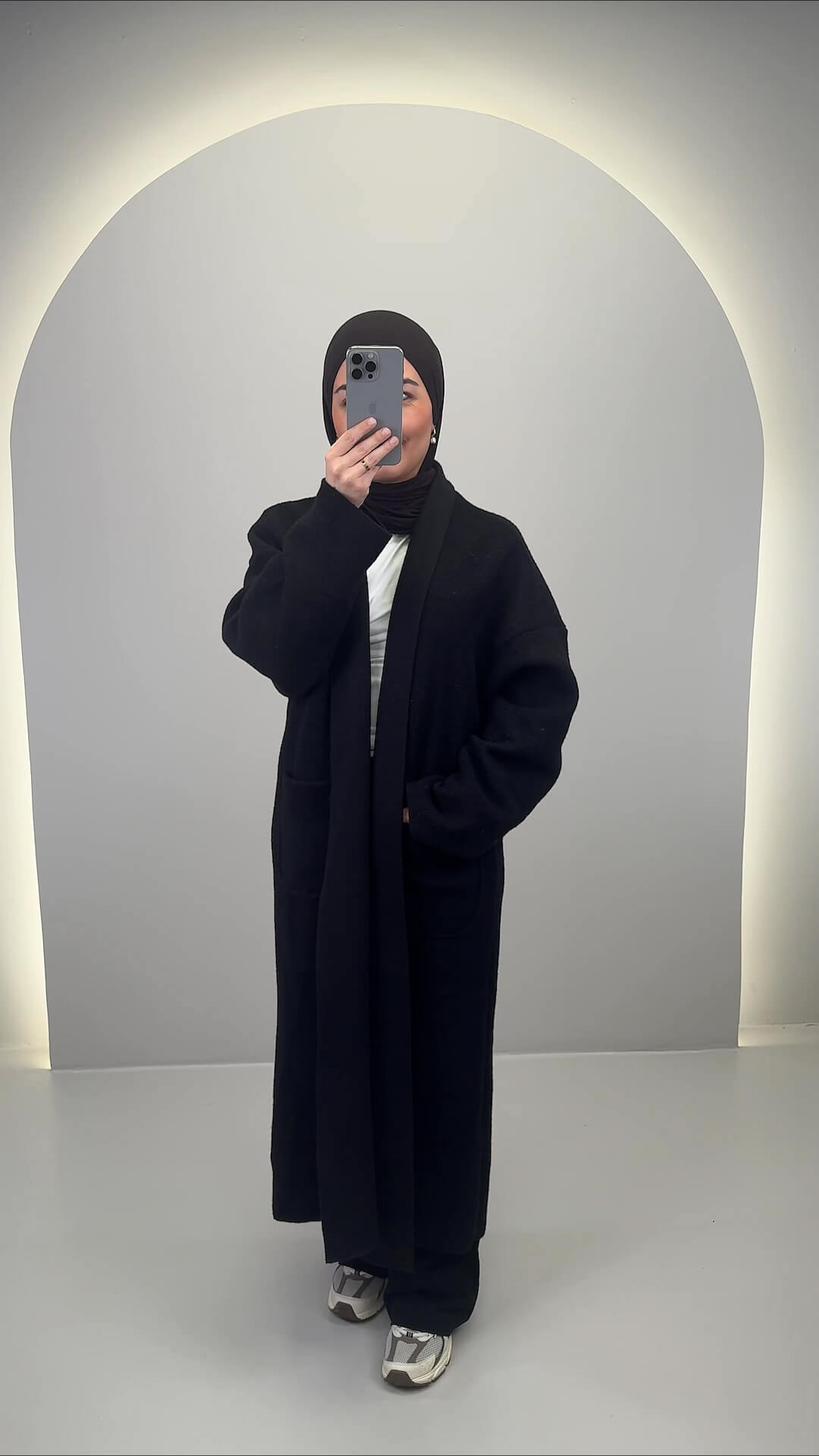 Miyaz Mantel Schwarz