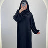 Hifaya Abaya Set mit Khimar Schwarz