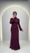 Tuyana Abendkleid Weinrot