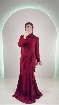 Valeria Abendkleid Bordo