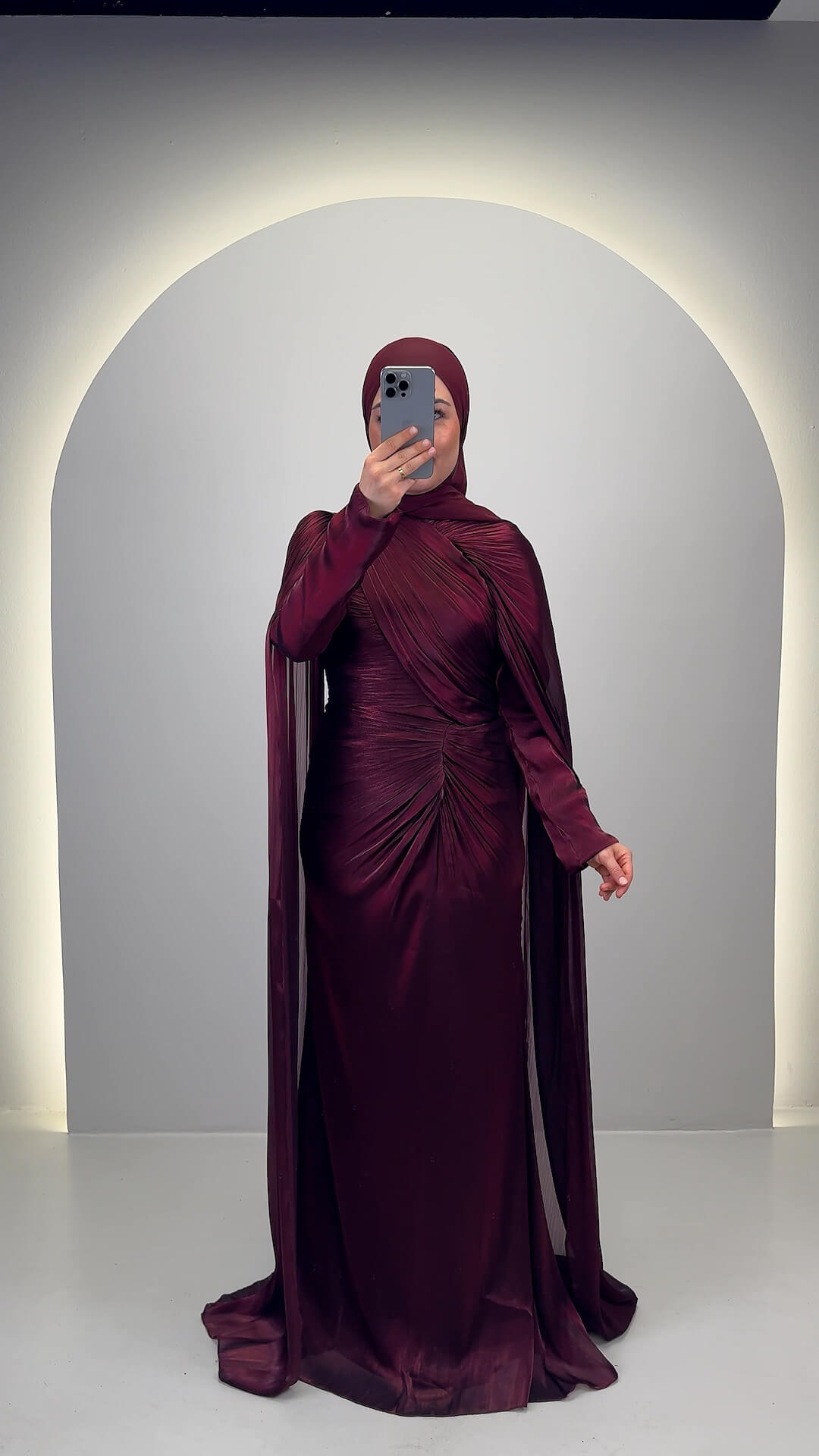 Emira Evening dress Wine Red